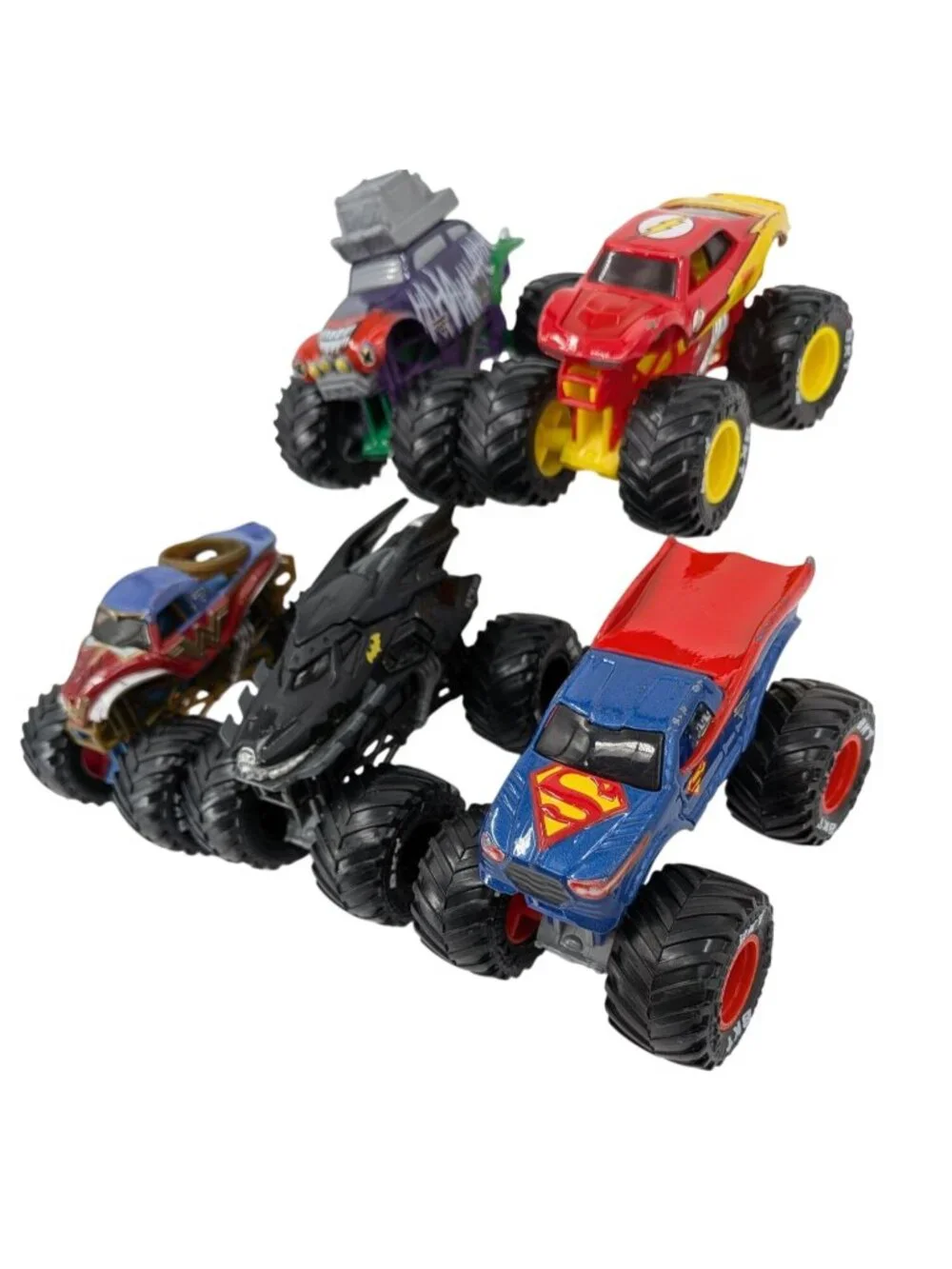 Monster Jam DC Comic Diecast 1:64 Lot of 5 Justice League Monster Trucks BKT